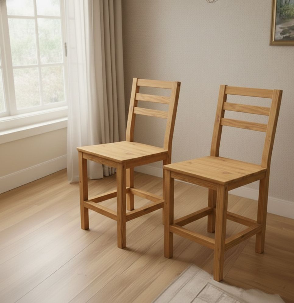 Set de dos Sillas de madera Daniela